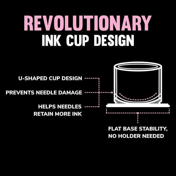 Black Silicon Ink Cups (#16)